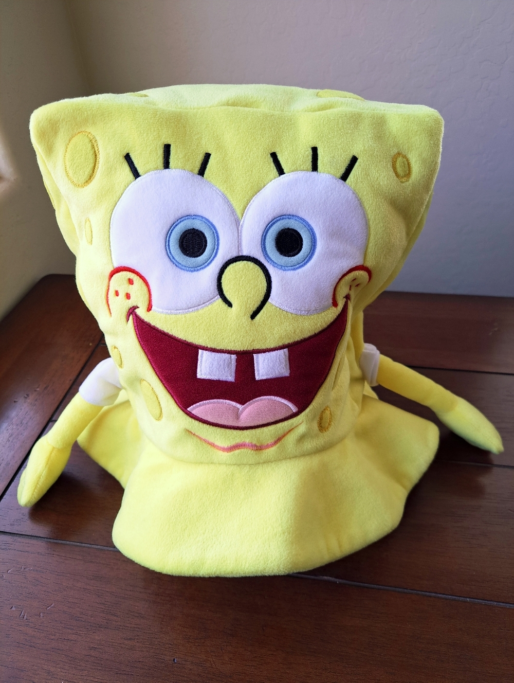 Vtg Y2k 2005 Spongebob Squarepants Bucket Hat Plush Universal Studios Adult/Kids